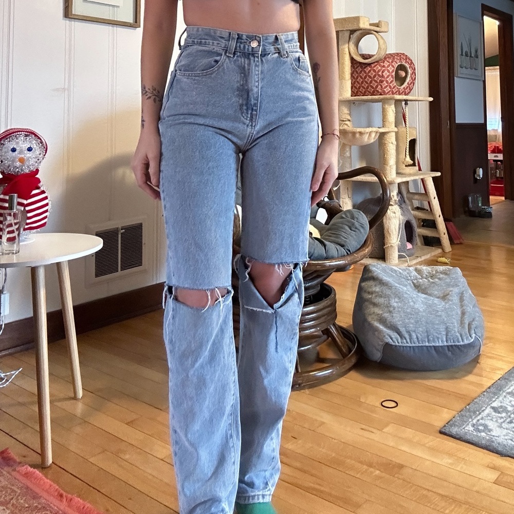 Pretty little thing jeans size 4